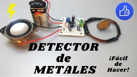 como fabricar un detector de metales casero|como detectar metales.